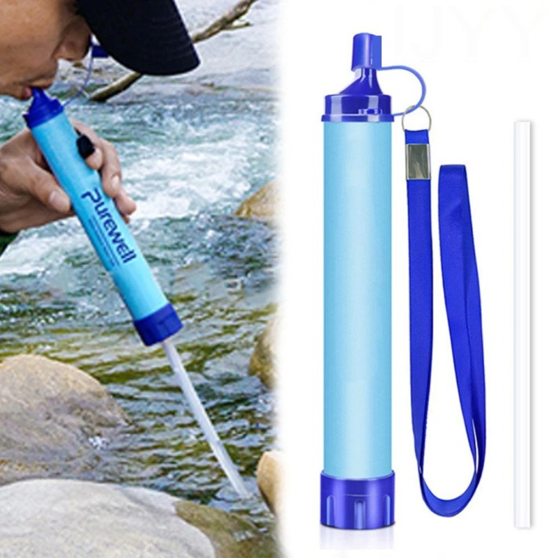 Water Filter Straw - Backpacking Portable Water Filter Straw Emergency