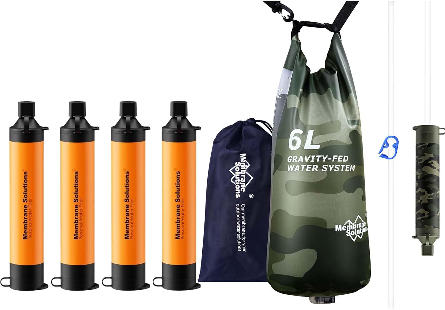 Pro 6L Camo Gravity Water Filt - Water Filter Straw ulasan dan harga