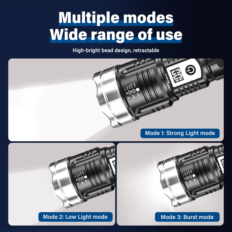 High Power 200000LM LED Flashl - Outdoor Adventures ulasan dan harga