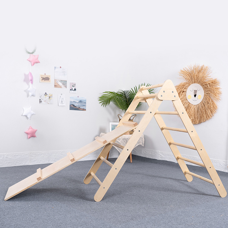 Foldable Wooden Triangle Climb - Outdoor Adventure Toys For Kids ulasan dan harga