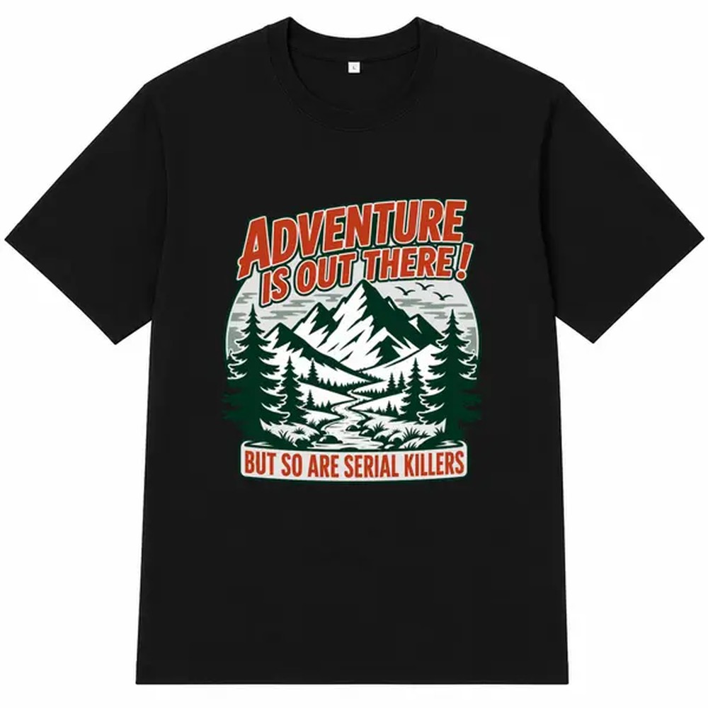 Outdoor Adventure Letter Print - Outdoor Adventure Outfit ulasan dan harga