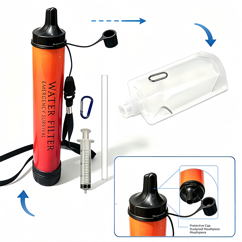 5000L Portable Emergency Survi - Water Filter Straw ulasan dan harga
