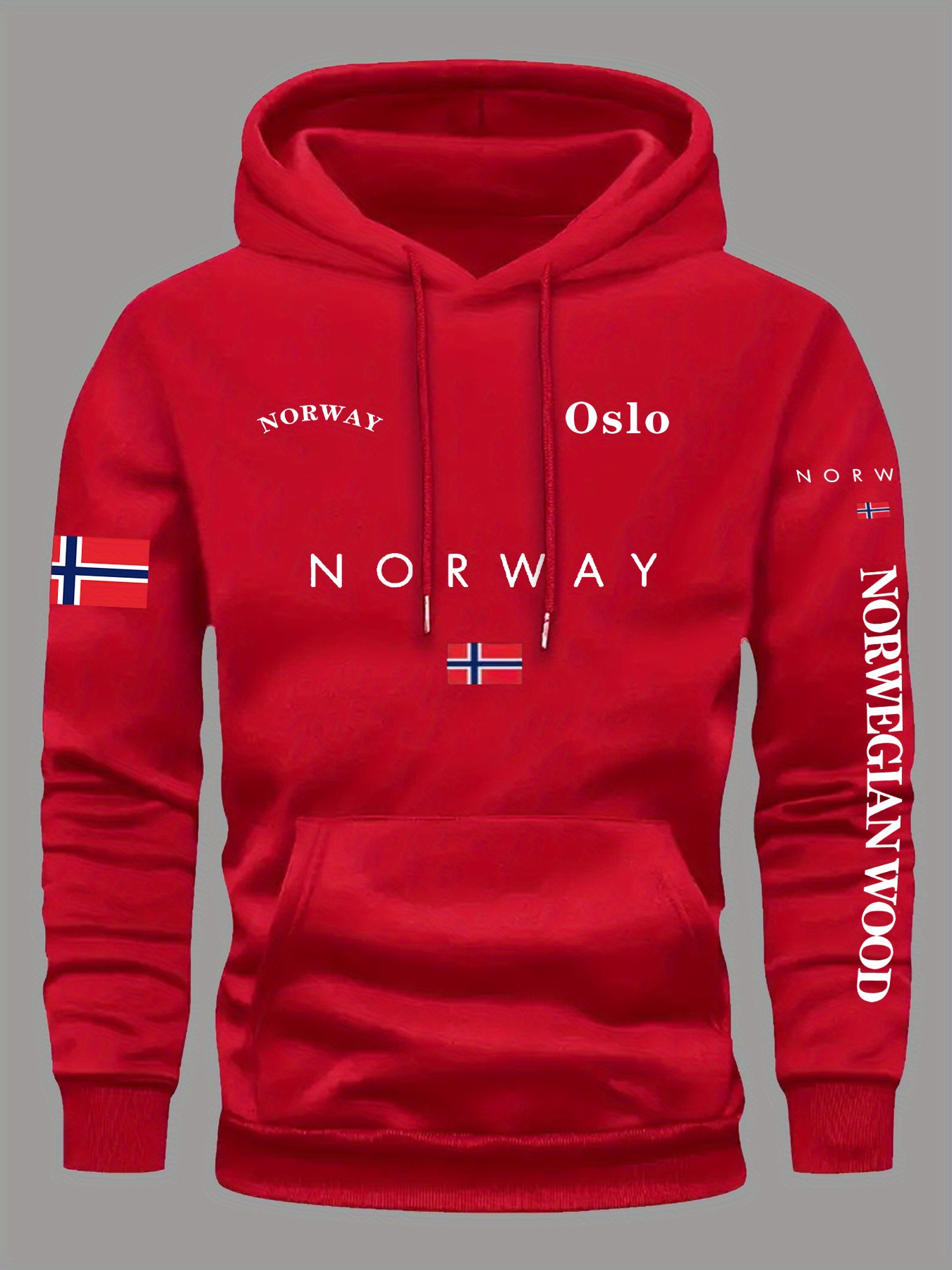 NORWAY Flag Hoodies Men Women  - Outdoor Adventure Outfit ulasan dan harga