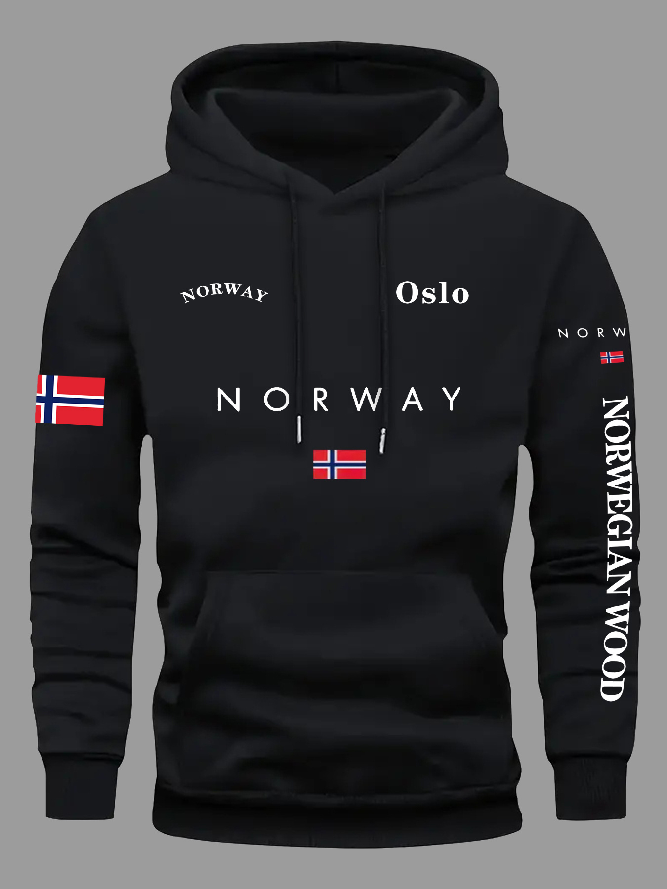 NORWAY Flag Hoodies Men Women  - Outdoor Adventure Outfit ulasan dan harga