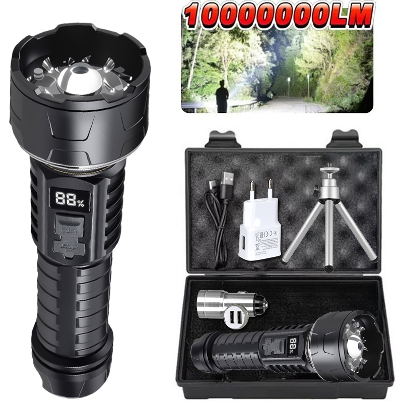 COB LED Flashlight Rechargeabl - Outdoor Adventures ulasan dan harga