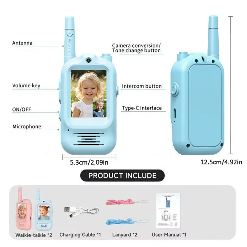 2pcs Kids Video Walkie Talkie  - Outdoor Adventure Toys For Kids ulasan dan harga