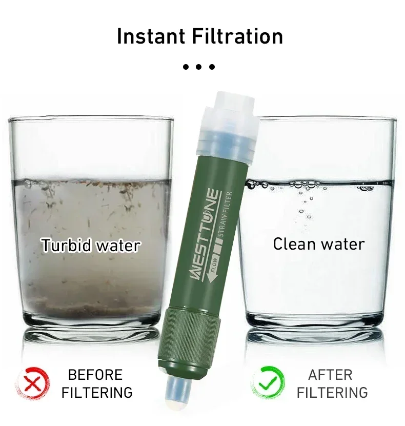 Westtune Outdoor Mini Camping  - Water Filter Straw ulasan dan harga