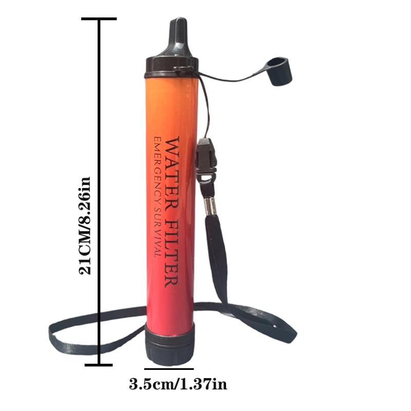 Outdoor Emergency Survival Wat - Water Filter Straw ulasan dan harga