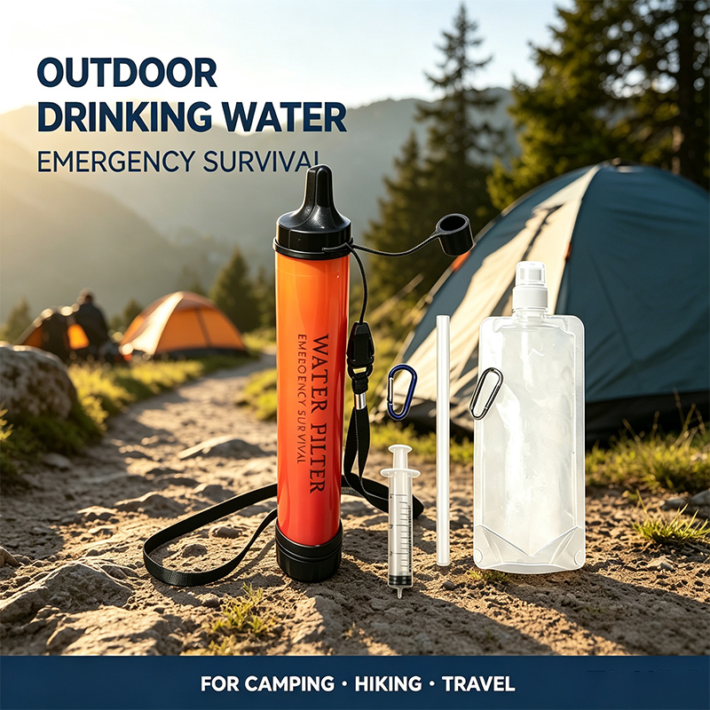 Outdoor Emergency Survival Wat - Water Filter Straw ulasan dan harga