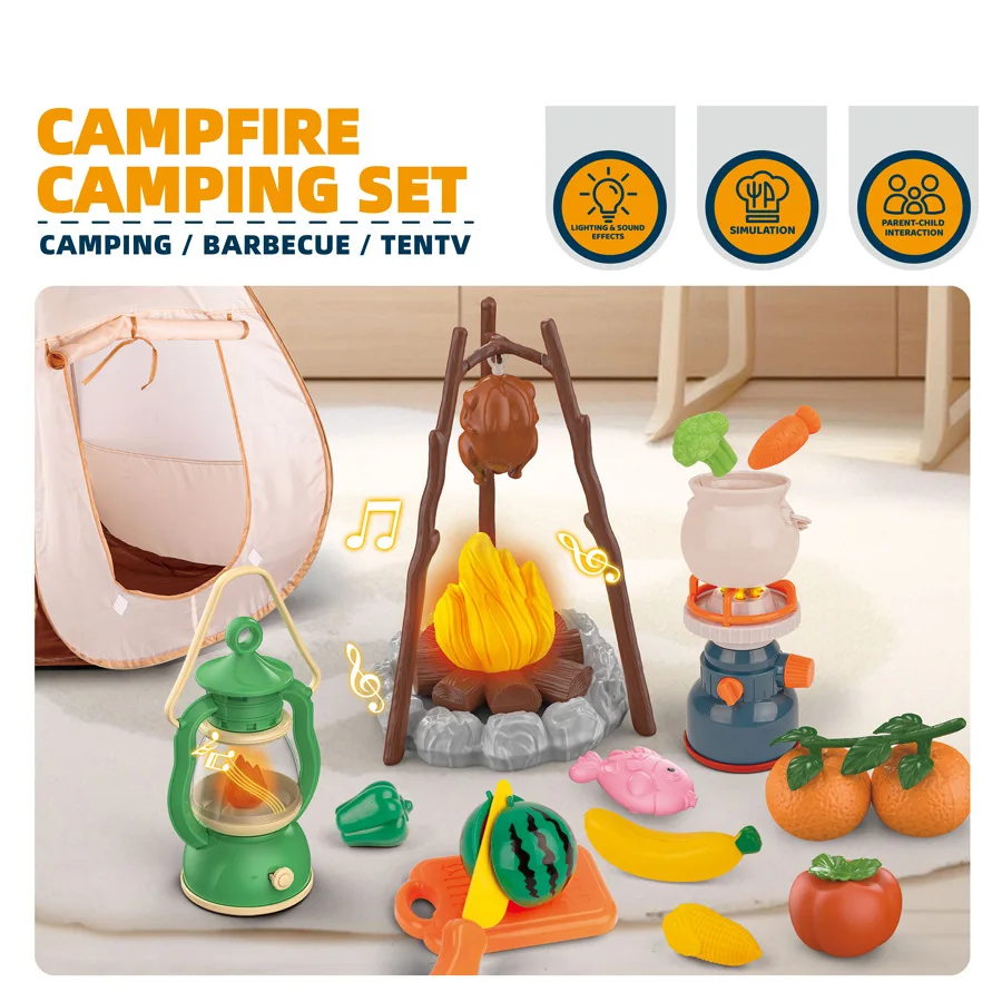 Kids Camping Tent Set Simulate - Outdoor Adventure Toys For Kids ulasan dan harga