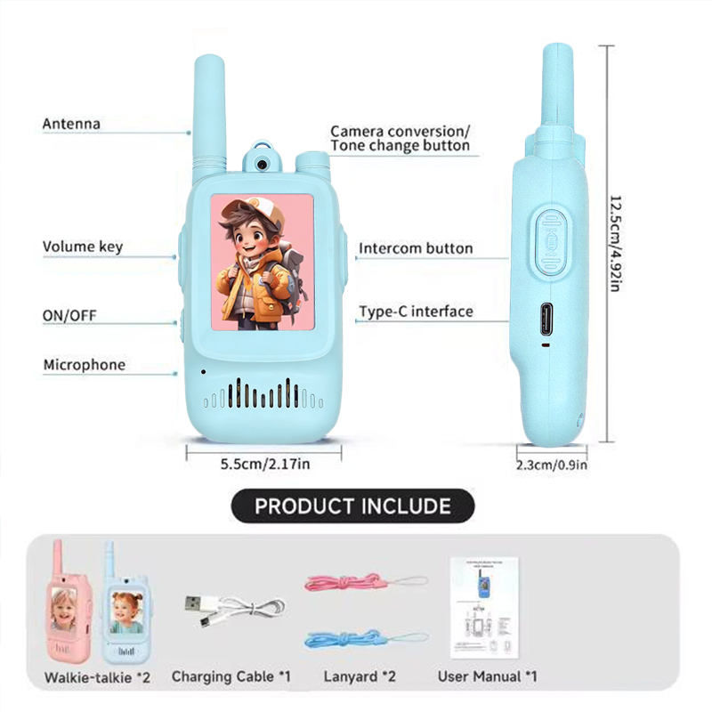 2pcs Kids Video Walkie Talkie  - Outdoor Adventure Toys For Kids ulasan dan harga