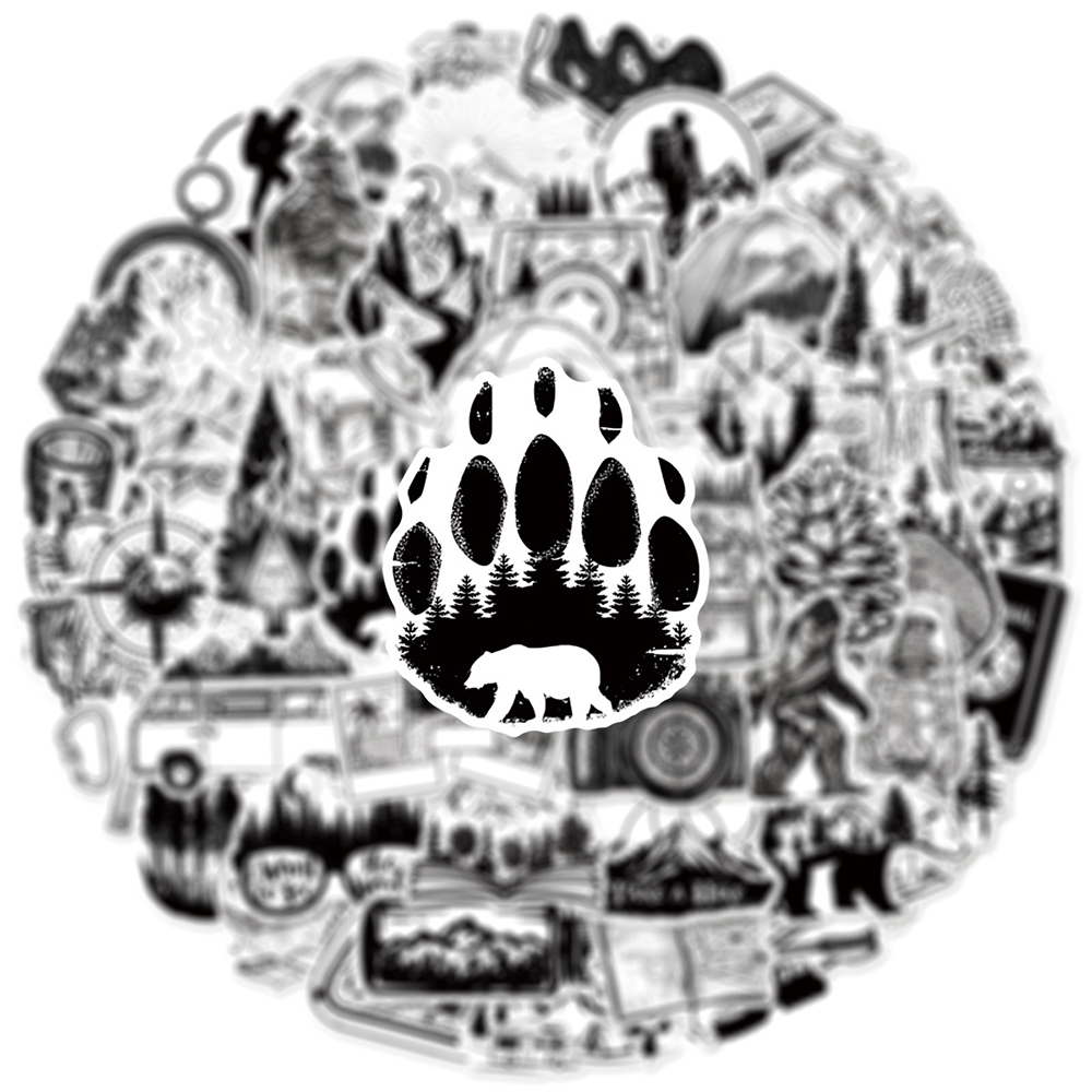 10/30/50pcs Black White Outdoo - Outdoor Adventure Toys For Kids ulasan dan harga