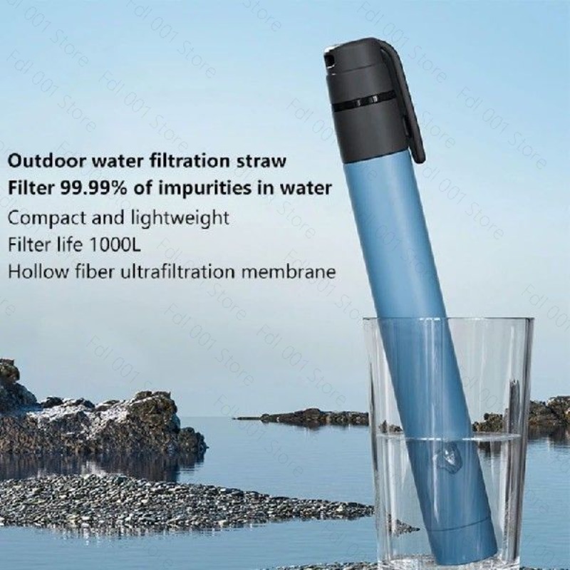Portable Mini Pen-Shaped Outdo - Water Filter Straw ulasan dan harga